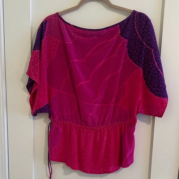 Trina Turk Pink and Purple Blouse - Picture 3 of 3